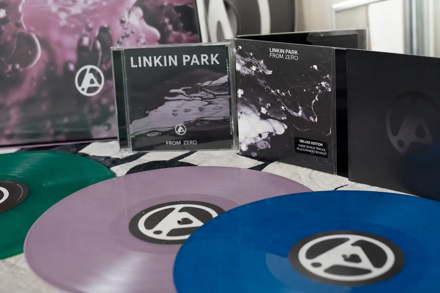 Compare vinyl and CD editions for the upcoming Linkin Park album